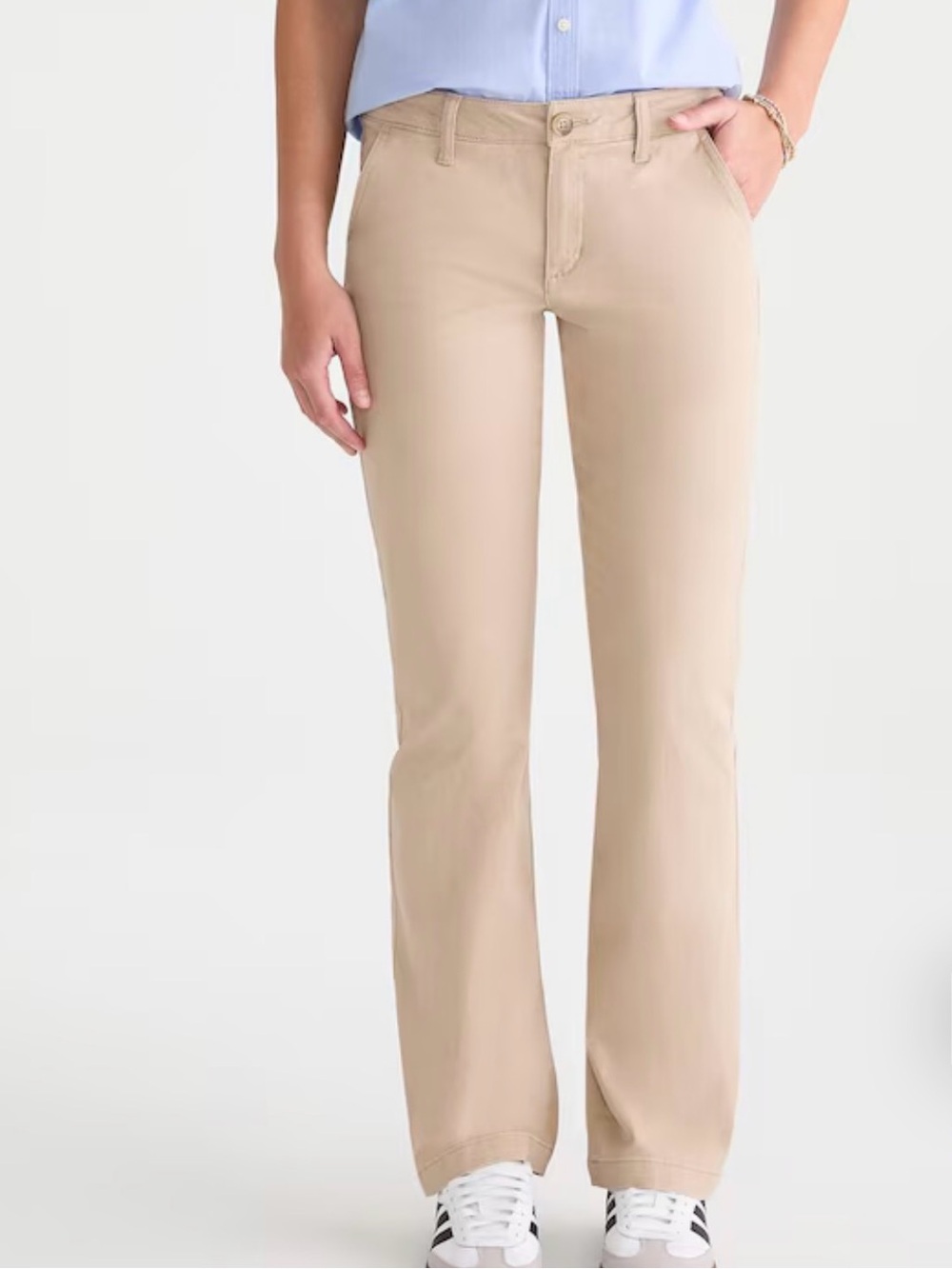 Aeropostale Classic Straight-Leg Khaki Uniform Pants